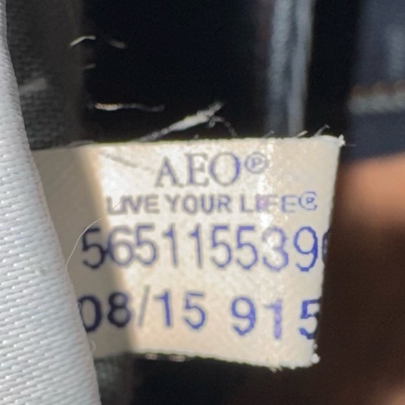 American Eagle Blue Denim Women's super stretch skinny Jeggings. Size 10. VGUC - Picture 12 of 13